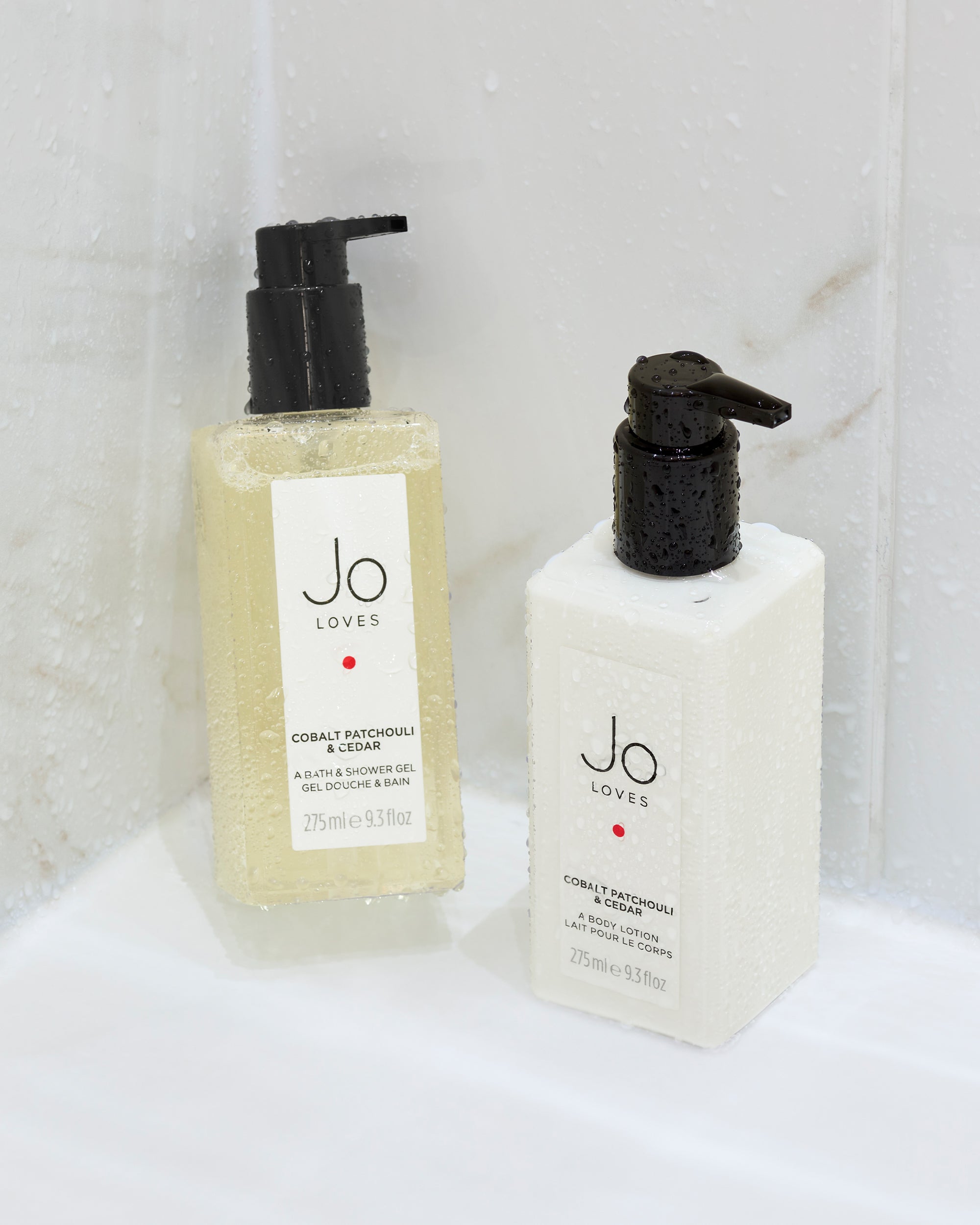 Cobalt Patchouli & Cedar Bath & Shower Gel and Lotion Set (275ml + 275ml)