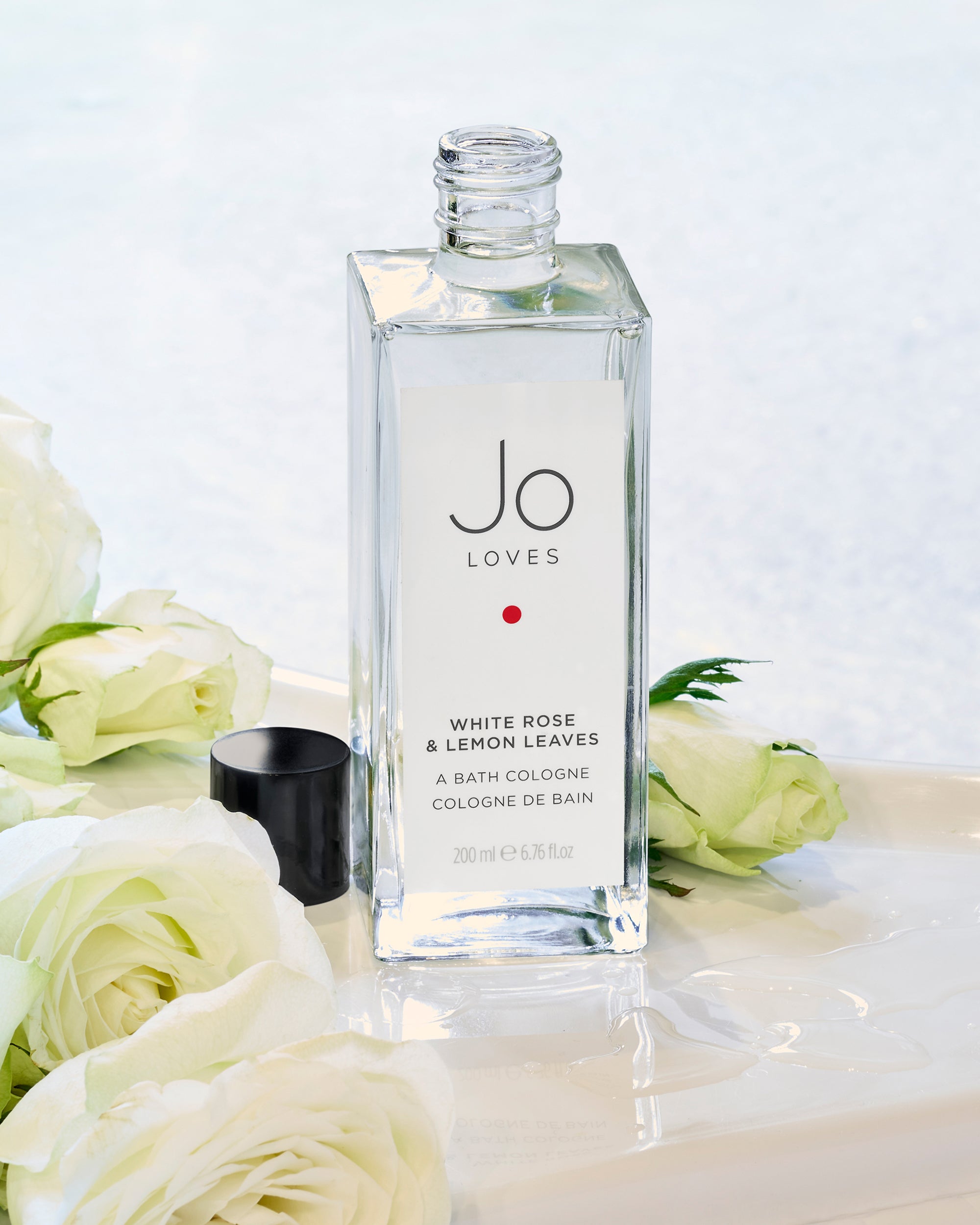 White Rose & Lemon Leaves Bath Cologne (200ml)