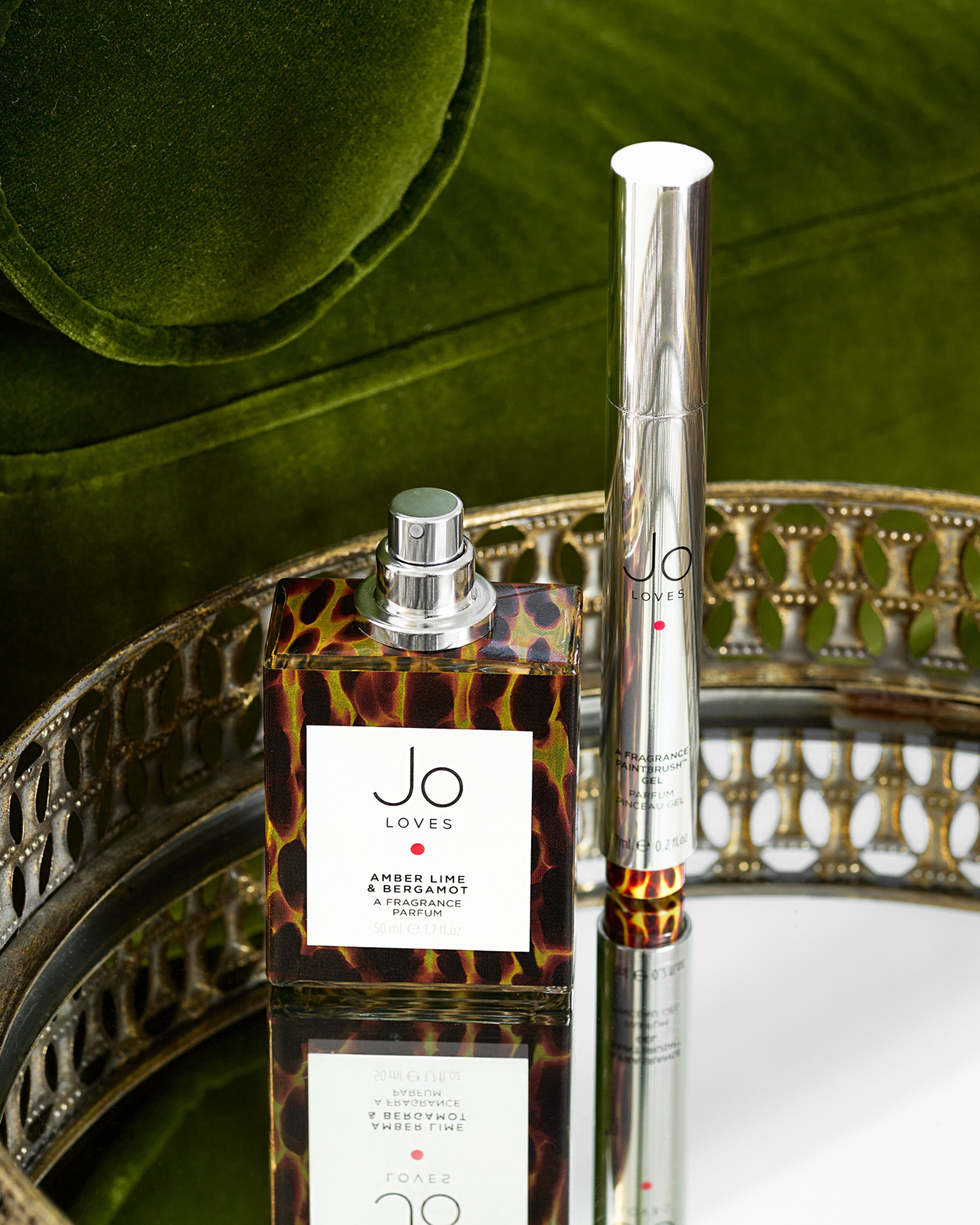 Art of Fragrance: Amber, Lime & Bergamot EDT and Fragrance Paintbrush™ (50ml + 2x7ml)