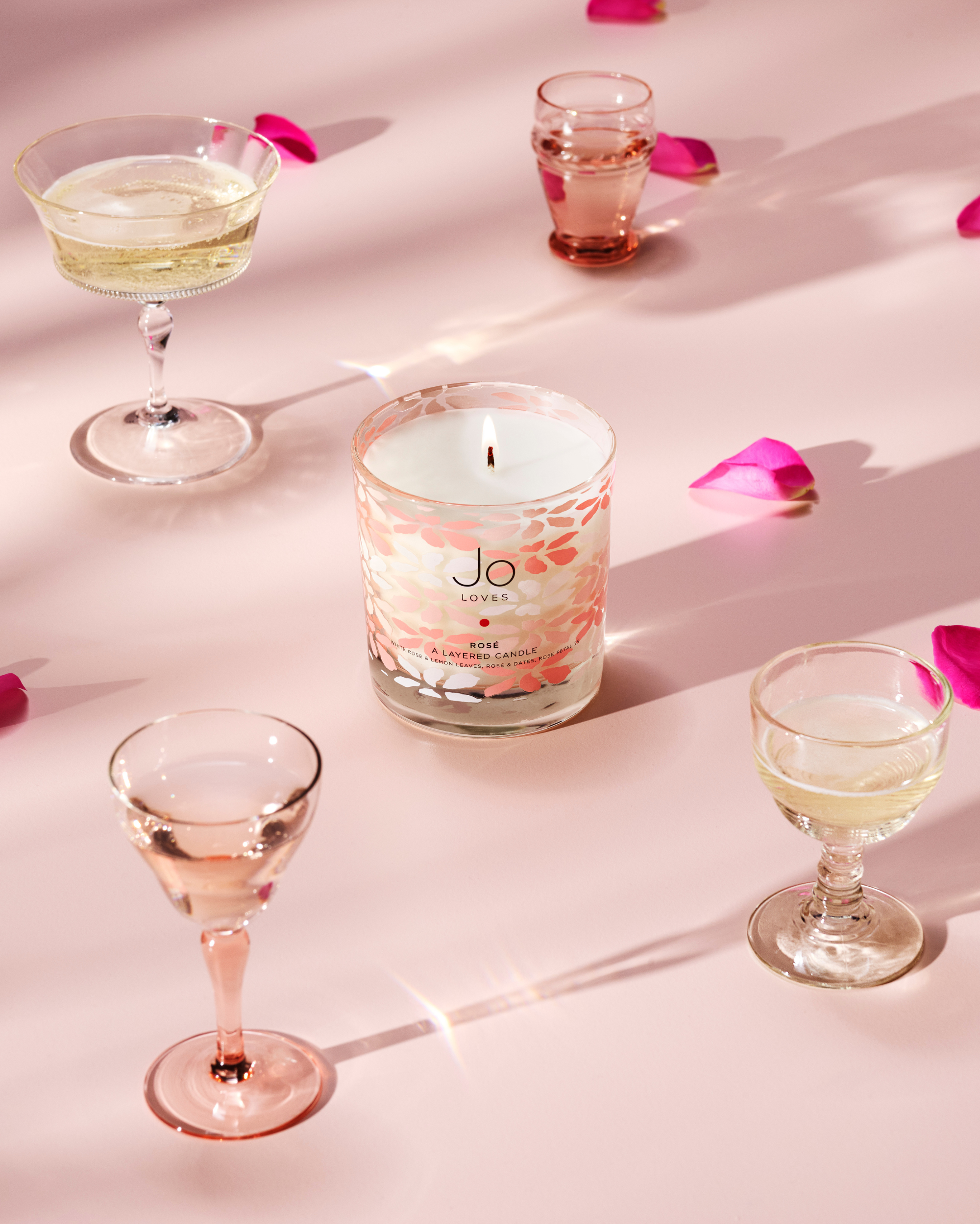 Rosé Layered Candle (250g)