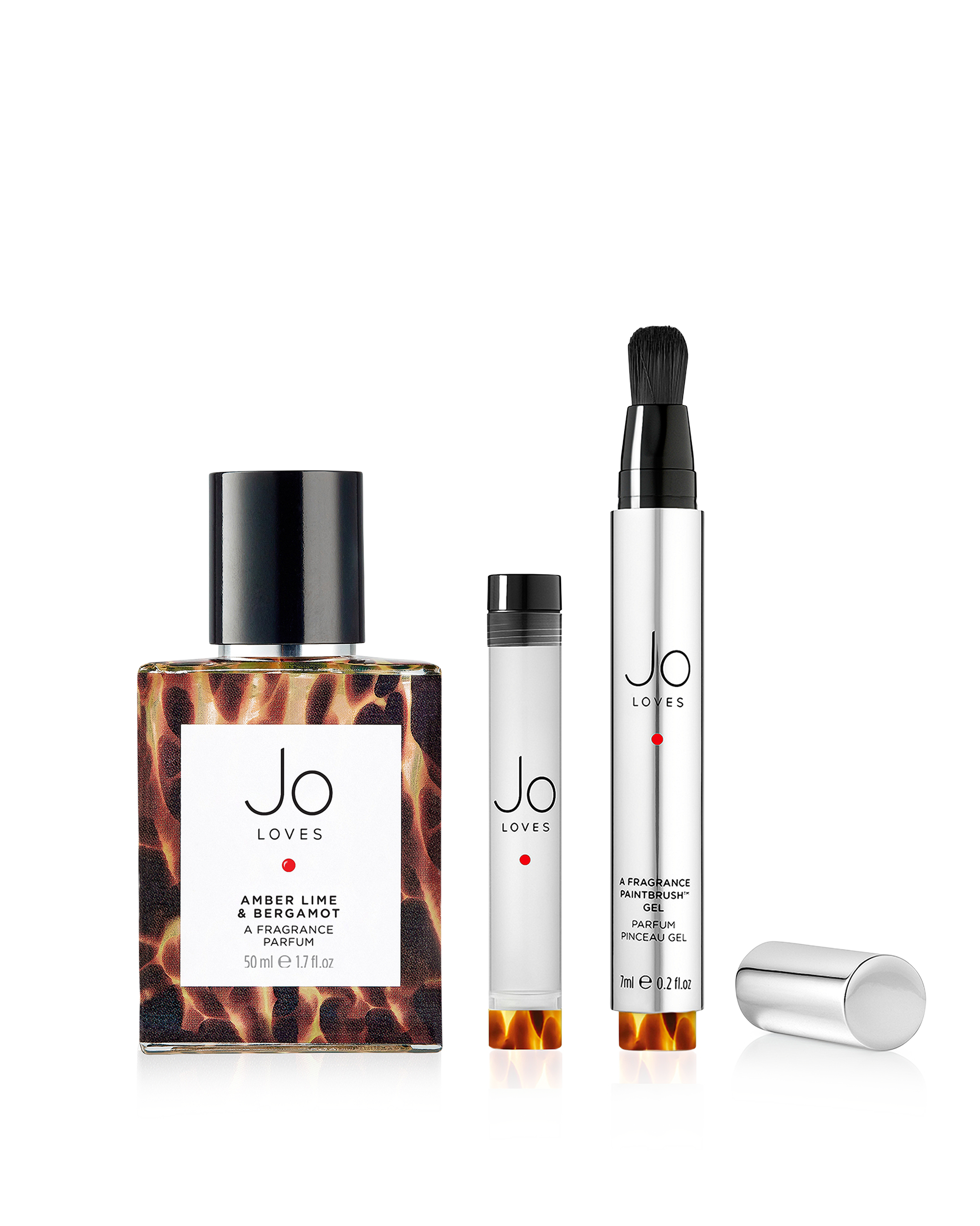 Art of Fragrance: Amber, Lime & Bergamot EDT and Fragrance Paintbrush™ (50ml + 2x7ml)