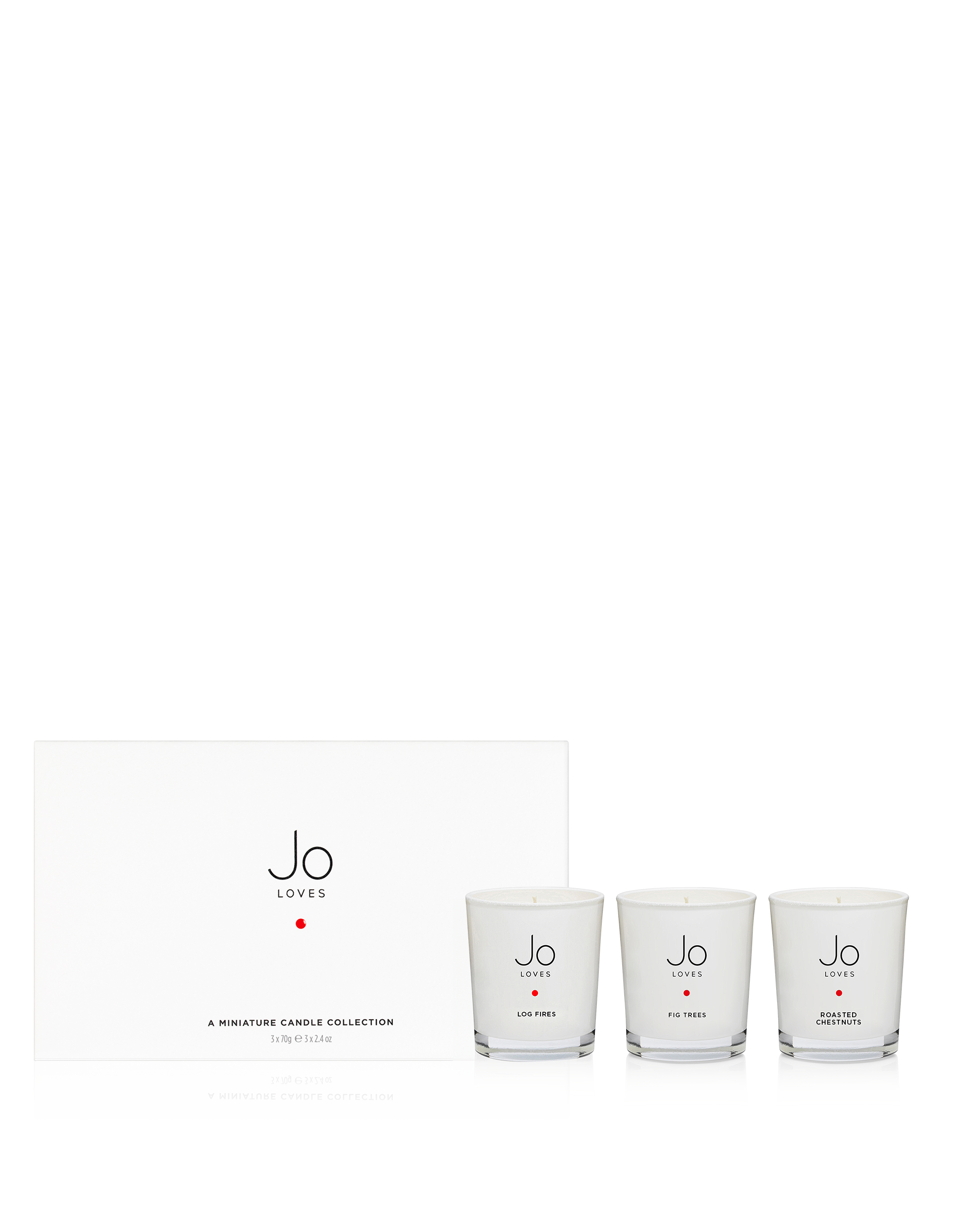 Woody Candle Collection: Log Fires, Roasted Chestnuts, Fig Trees (3x70g)