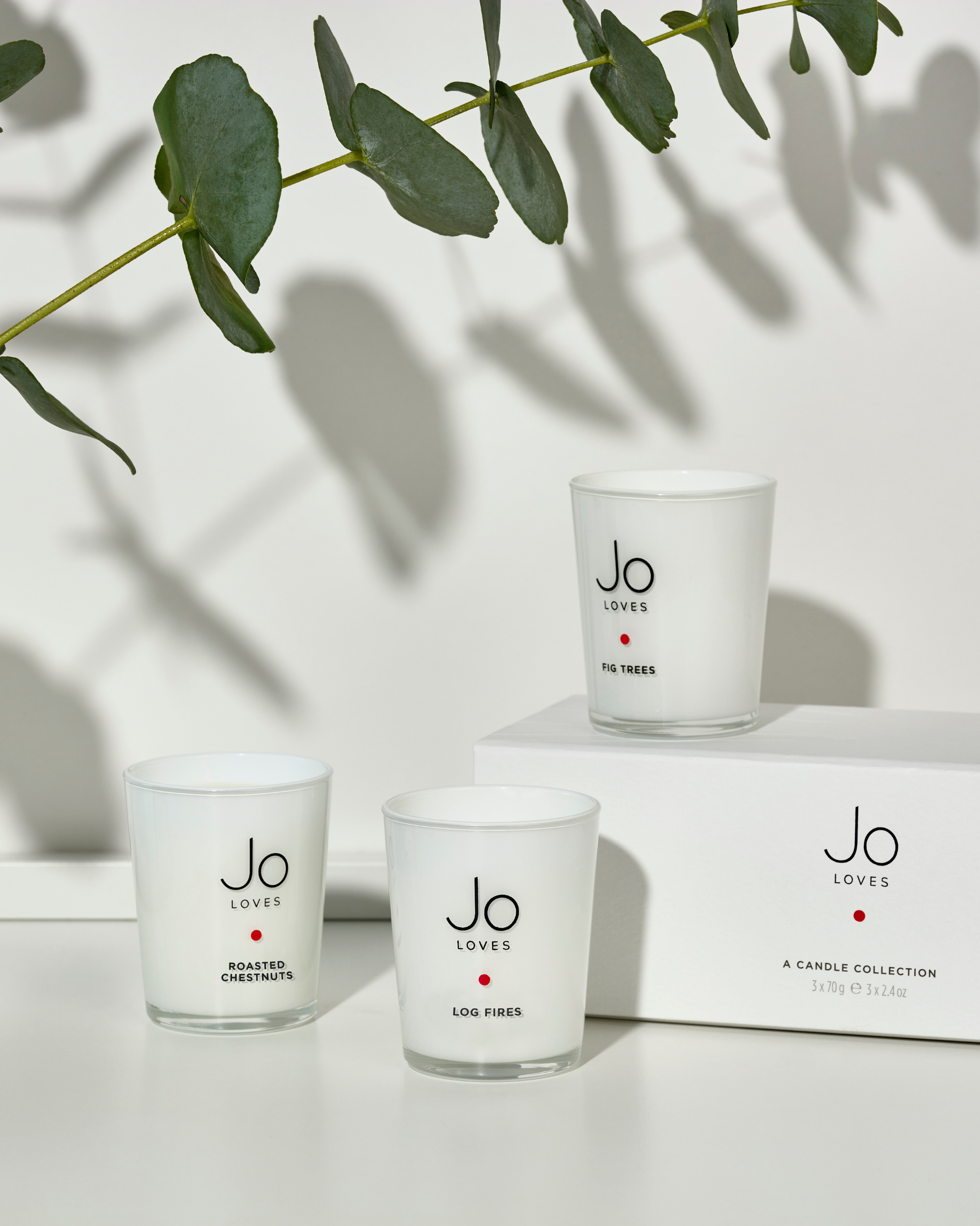 Woody Candle Collection: Log Fires, Roasted Chestnuts, Fig Trees (3x70g)